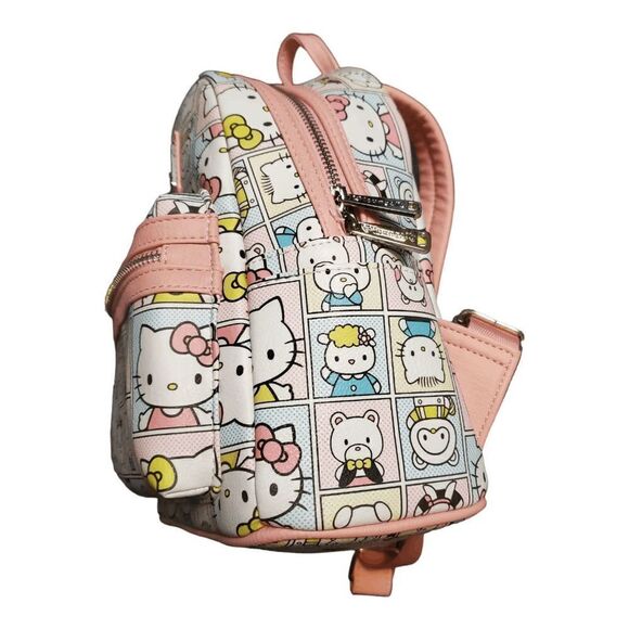 Loungefly Hello Kitty Sanrio Portraits Pastel backpack RARE OG HEART LOGO - Picture 2 of 4